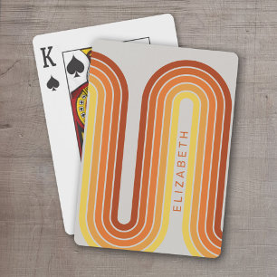 Jeu De Cartes 70 Ligne Inspiré Art Sunset Arc rouge orange jaune