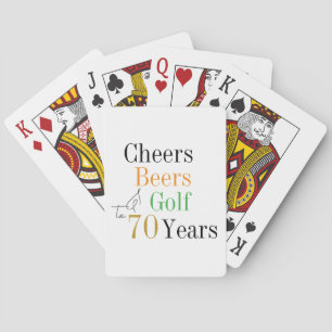 Jeu De Cartes 70e anniversaire Golf Cheers Bières minimal