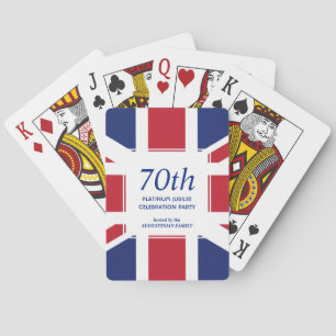 Jeu De Cartes 70e Jubilé de Platine UNION JACK