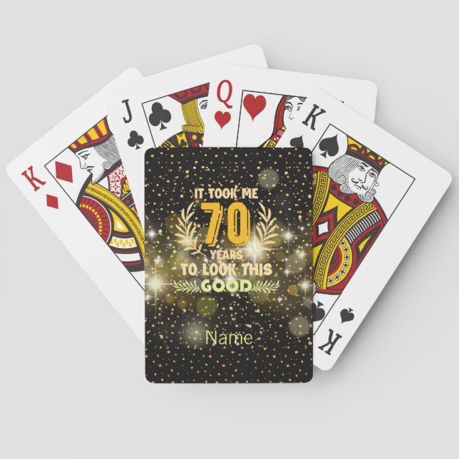 Jeu De Cartes 70ème anniversaire m'a pris 70 ans pour regarder c (dos)