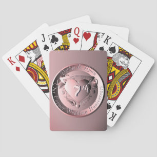 Jeu De Cartes 7e anniversaire des Mariages en cuivre