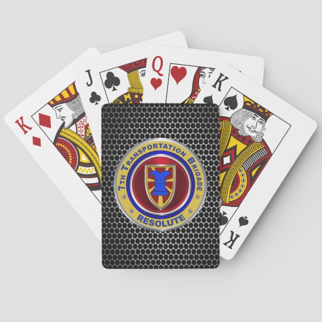 Jeu De Cartes 7e brigade des transports expéditionnaire (dos)