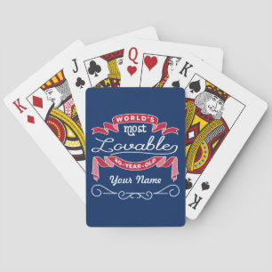 Jeu De Cartes 80e anniversaire du monde le plus adorable 80 ans