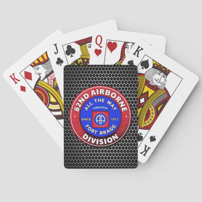 Jeu De Cartes 82e division aéroportée (dos)