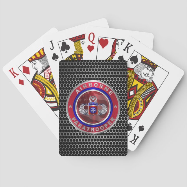 Jeu De Cartes 82e division aéroportée "Jump Master" (dos)