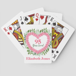 Jeu De Cartes 95 Ans Aimés 95ème Anniversaire Jouer Cartes