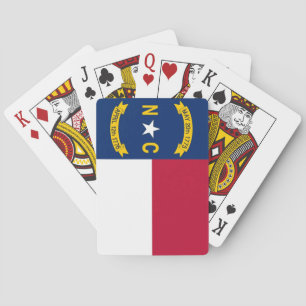 Jeu de cartes à jouer avec le drapeau de la Caroli