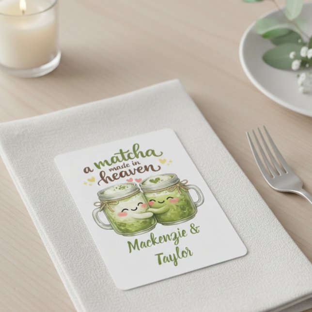 Jeu De Cartes A Matcha Made in Heaven Cute Funny Pun (A Matcha Made in Heaven Cute Funny Pun Poker Cards
by Ricaso. Ideal for wedding favors)