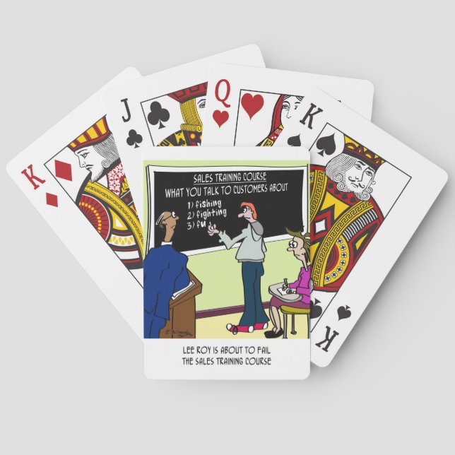 Jeu De Cartes À propos de quoi ne pas parler aux clients (dos)