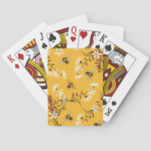 Jeu De Cartes Abeille vintage et papillon : Brodé Art Floral