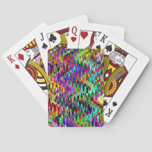 Jeu De Cartes Abstract Mosaic Wave Pattern #4
