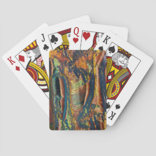 Jeu De Cartes Abstrait coloré d'un œil de tigre