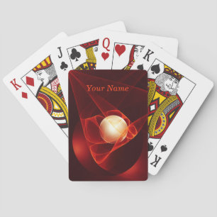 Jeu De Cartes Abstrait Crème rouge moderne Imaginaire Nom fracta