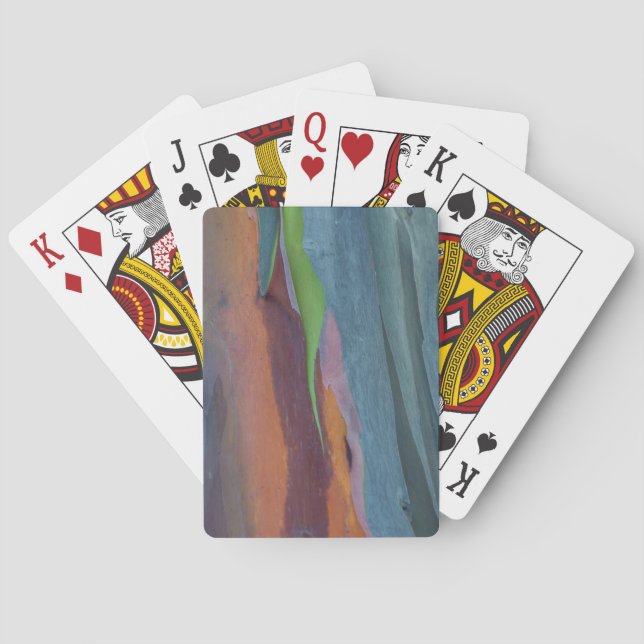 Jeu De Cartes Abstrait D'Arbre À Gommes Arc-En-Ciel (dos)