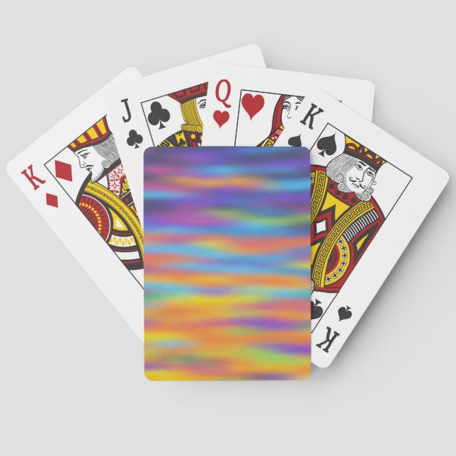 Jeu De Cartes Abstrait Desert Sunset Sky Artwork (dos)