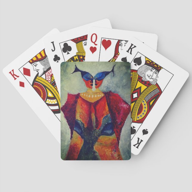 Jeu De Cartes Abstrait Mind Poker Jouer des cartes Art unique (dos)