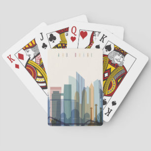 Jeu De Cartes Abu Dhabi, Émirats arabes unis City Skyline