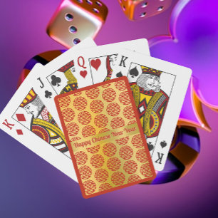 Jeu De Cartes Accents de Bon Augure Nouvel An Chinois