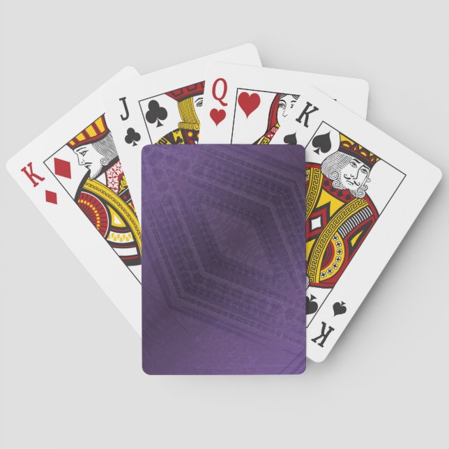 Jeu De Cartes Acceptation | Motif Boho violet écectique (dos)
