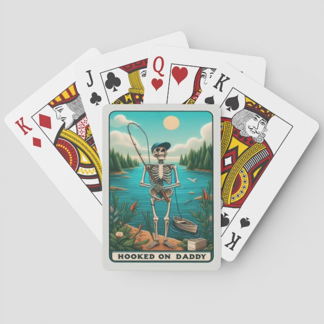 Jeu De Cartes Accroché sur Daddy Funny Fête des pères carte Taro (dos)