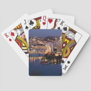 Jeu De Cartes Acier et sandwich à indigo