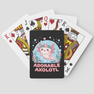 Jeu De Cartes Adorable Axolotl Cutesse aquatique
