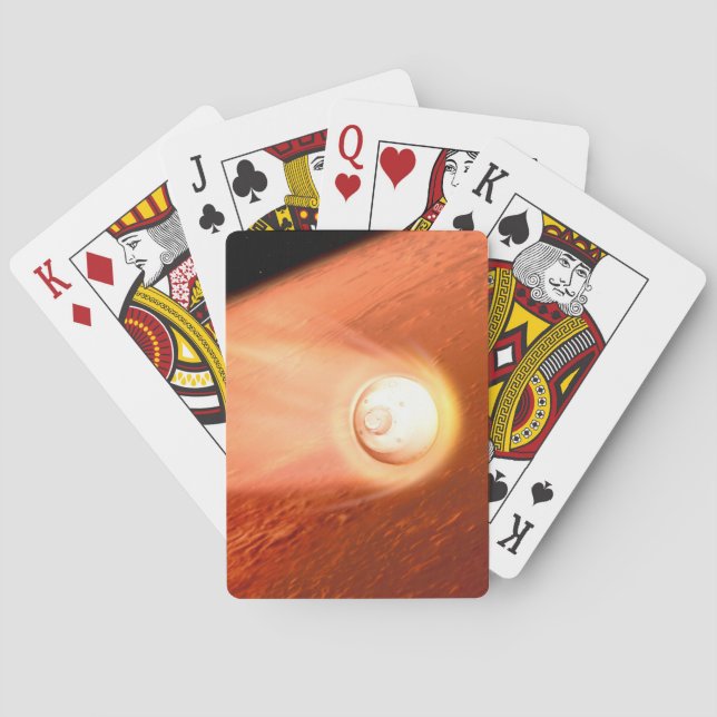 Jeu De Cartes Aérocoque Avec Perpersévérance Rover Descente Vers (dos)