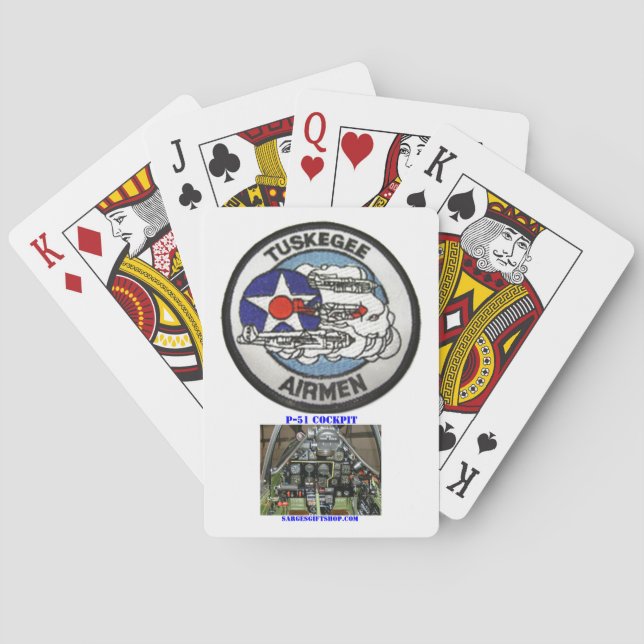 JEU DE CARTES AÉRONEURS TUSKEGEE (dos)