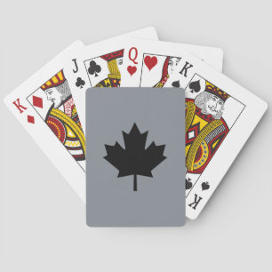 Jeu De Cartes Affichage de Canadian Black Maple Leaf