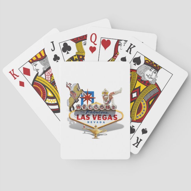 Jeu De Cartes Affiche de bienvenue Las Vegas (dos)
