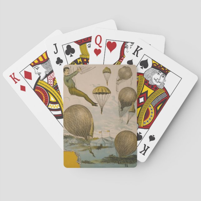 Jeu De Cartes Affiche De Cirque D'Un Ballon Aérien (dos)