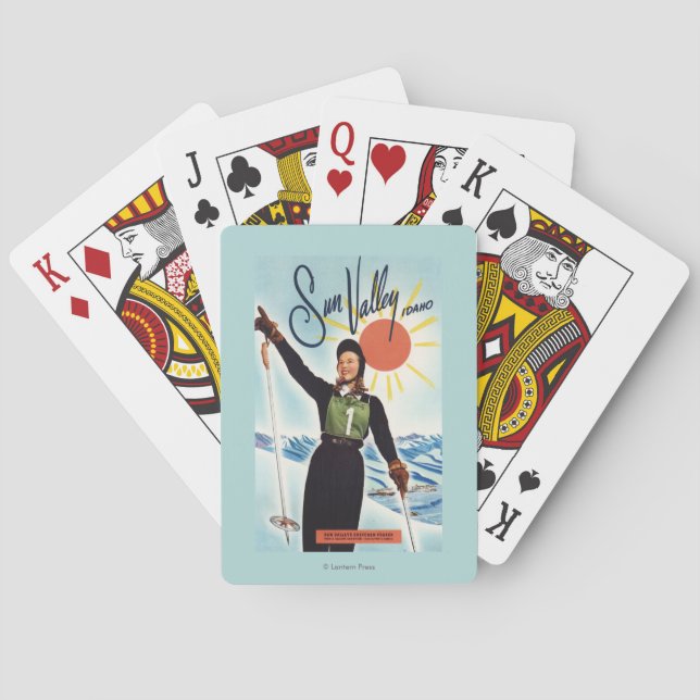 Jeu De Cartes Affiche de publicité de Gretchen Fraser (dos)