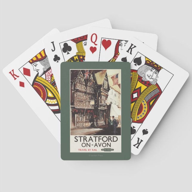 Jeu De Cartes Affiche de rail de Chambre d'auberge et de Harvard (dos)