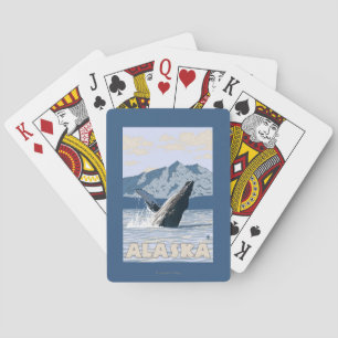 Jeu De Cartes Affiche de Vintage voyage de baleine