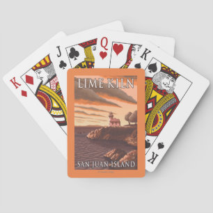Jeu De Cartes Affiche de Vintage voyage de phare de four à chaux