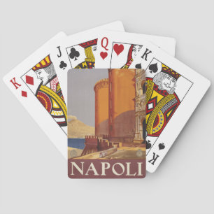 Jeu De Cartes Affiche De Voyage Du Vésuve Et De La Baie De Naple