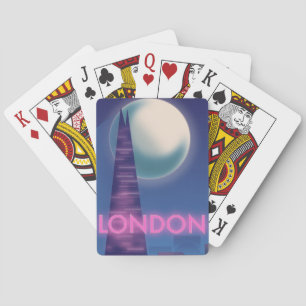 Jeu De Cartes Affiche de voyage Londres néon