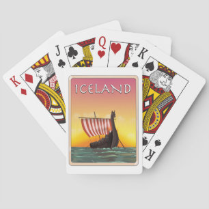 Jeu De Cartes Affiche Islande Viking Travel