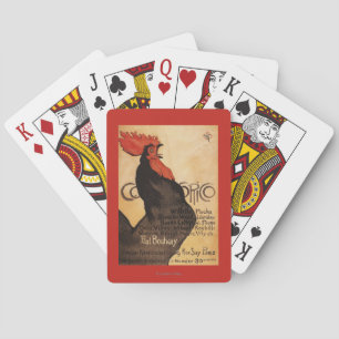 Jeu De Cartes Affiche promotionnelle de coq périodique de