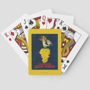 Jeu De Cartes Affiche promotionnelle de Joseph Perrier Champagne