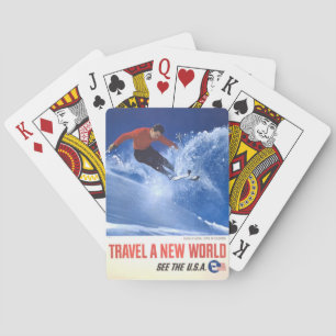 Jeu De Cartes Affiche Vintage voyage Pour Aspen, Colorado