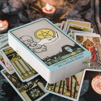 Jeu De Cartes Affirmation de carrière | Carte Tarot Ace Of Penta