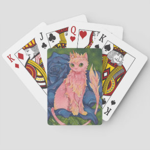 Jeu De Cartes Affirmation d'Oracle de chats d'imaginaire -
