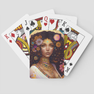 Jeu De Cartes African American Black Goddess Queen Imaginaire Ar