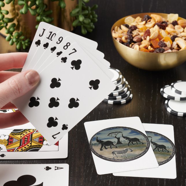 Jeu De Cartes Afrique Kenya Belle faune élégante (In Situ)