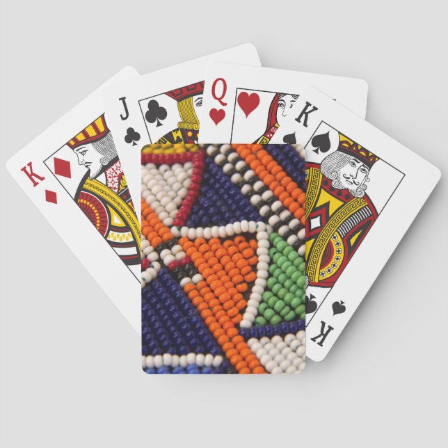 Jeu De Cartes Afrique, Kenya. Les perles tribales des Masaï (dos)