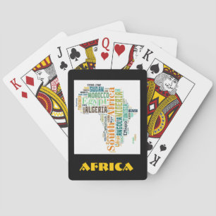 Jeu De Cartes Afrique Word Art
