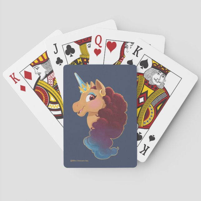 Jeu De Cartes Afro Unicorn | Divine les cartes de jeu Unicorn (dos)
