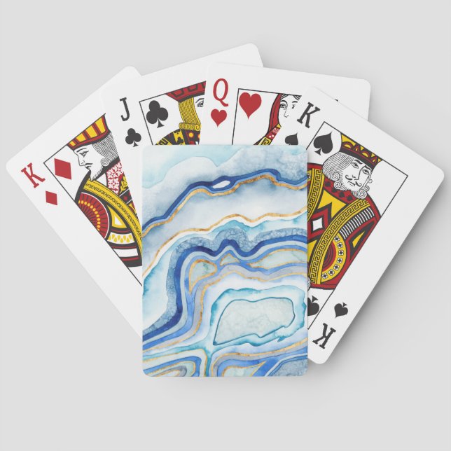 Jeu De Cartes Agate de cobalt II (dos)
