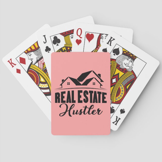 Jeu De Cartes Agent Immobilier Cute Home Broker Funny Realtor  (dos)